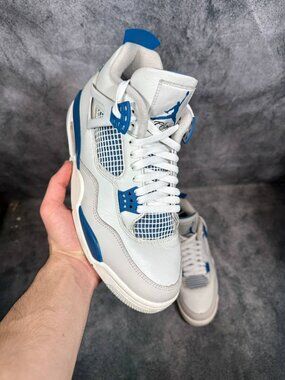Size 10.5 | Jordan 4 Military Blue No Box | Pre-Owned